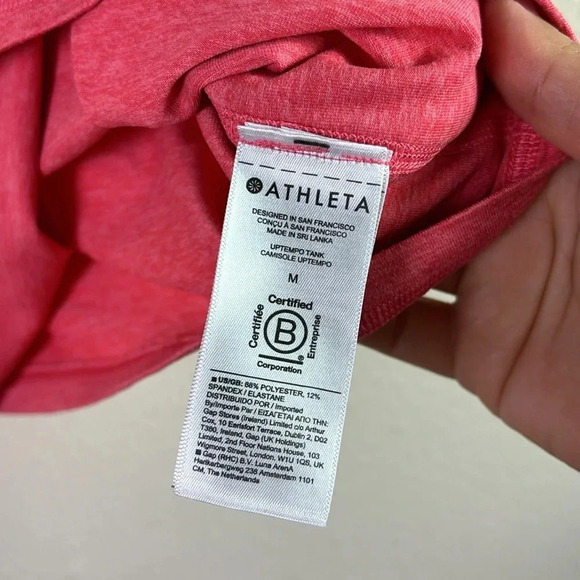 Athleta Breezy Tank Top Shirt Sleeveless Top in deep orange size M - Picture 6 of 9